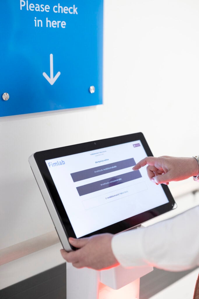 Fimlab ilmoittautumisautomaatti